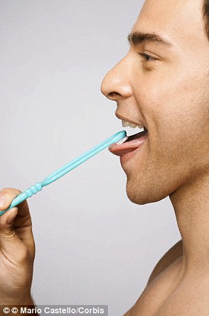 Brushing the tongue is important because there is bacteria on the tongue