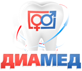 Логотип стоматологии на Щелковской Диамед