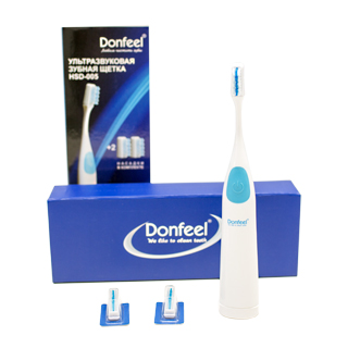 Ультразвуковая зубная щетка Donfeel HSD-005, синяя