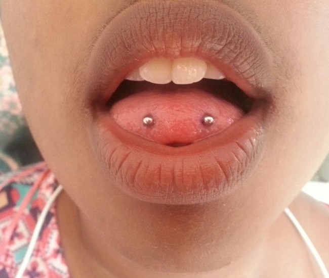 Side Tongue Piercing